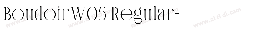BoudoirW05 Regular字体转换